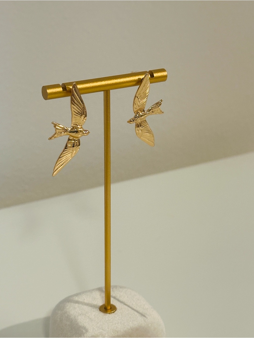 Fashion Jewelry Gold Bird Stud Dangle Earrings